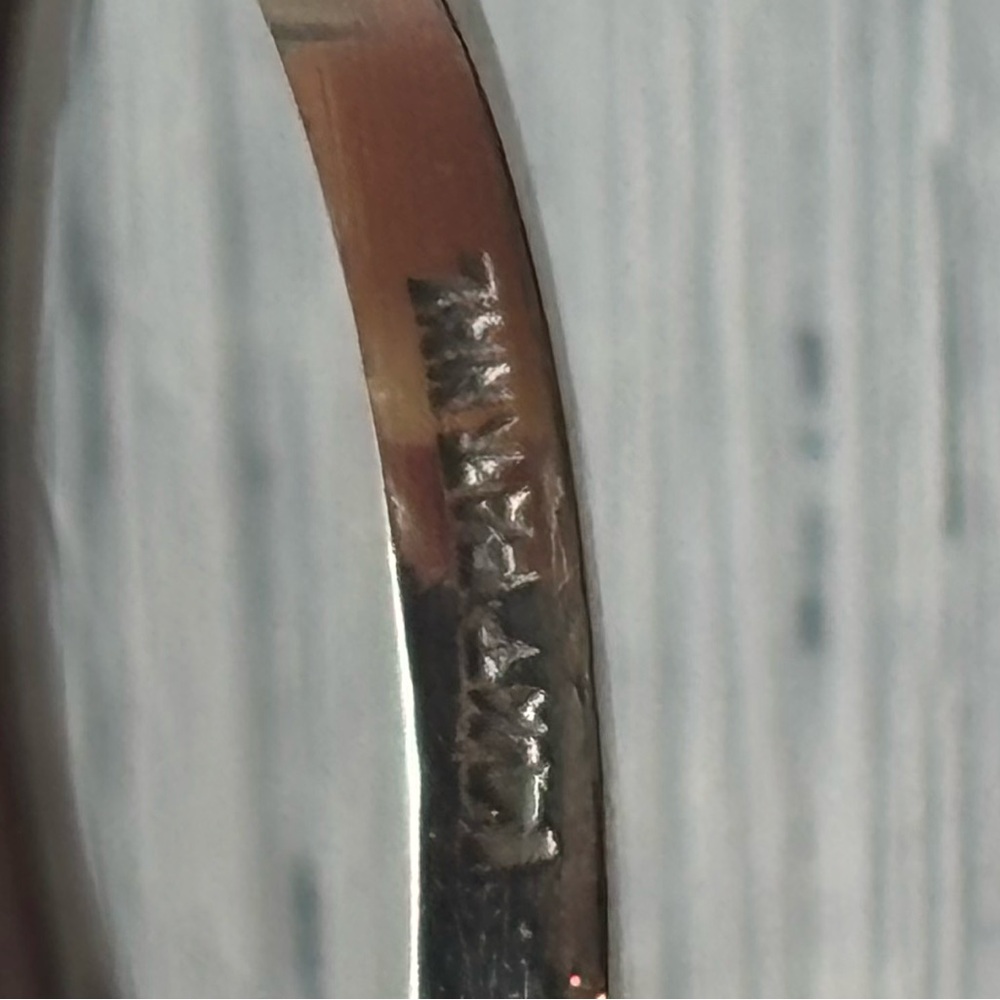 14kt white gold diamond ring sz 6 - Picture 4 of 7